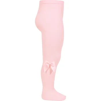 DĚTSKÉ BAVLNĚNÉ PUNČOCHÁČE CONDOR HLADKÉ S MAŠLÍ, PINK Velikost: 00 | výška 59-70 cm