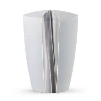 Smuteční dekorace Ekologická urna Cascade - Bílá