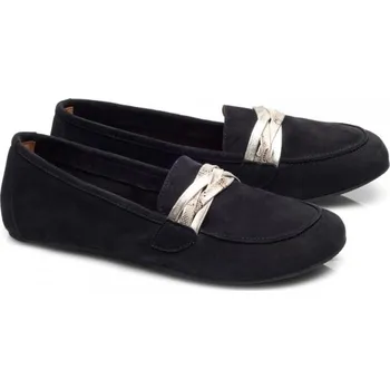 Dámské baleríny ZAQQ QERP black / cognac / candy / white / dark blue 37-43 VELUR/NAPPA Broušená kůže, hlazená podšívka Černá 37