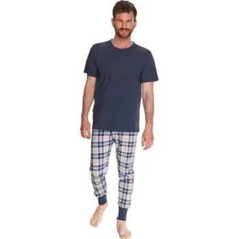 Pánské pyžamo Pánské pyžamo Fedor 2731/21 TARO granát (modrá) XXL