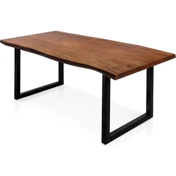 Jídelní stůl Jídelní stůl masiv akát černé nohy Dalma 240x100 silná deska