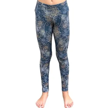 Dívčí legíny Dívčí funkční legíny - Žluté květiny - 164