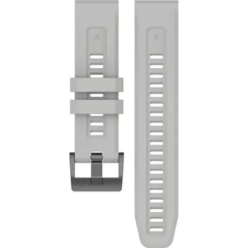 Řemínek na hodinky Silikonový řemínek Ricardo 20mm (pro Garmin Fenix 8/7S/6S (43mm), aj.), šedý V1, QuickFit