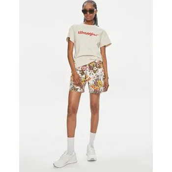 Pánské tričko Wrangler T-Shirt 112350305 Écru Regular Fit M