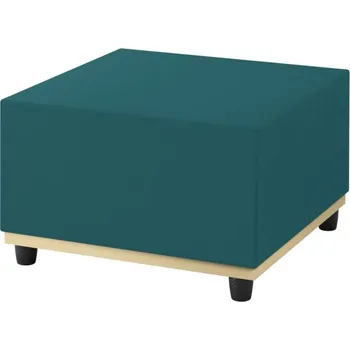 Sedací pytel Široká sedací kostka- Smaragdově zelená