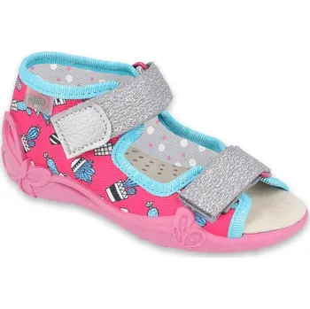 Dívčí bačkory BEFADO 342P026 dívčí sandálky kožená stélka 23 342P026_23