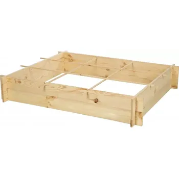 Vyvýšený záhon BIO FLAME Vyvýšený záhon s mřížkou 100x118 cm, dřevěný, borové dřevo