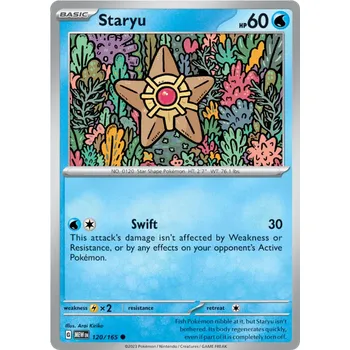 Karetní hra Pokémon TCG Staryu 120/165 - Reverese Holo