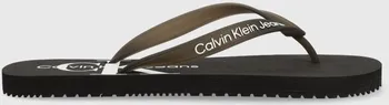 Pánské žabky Žabky Calvin Klein Jeans BEACH SANDAL MONOGRAM TPU pánské, oranžová barva YM0YM00838, EUR 40