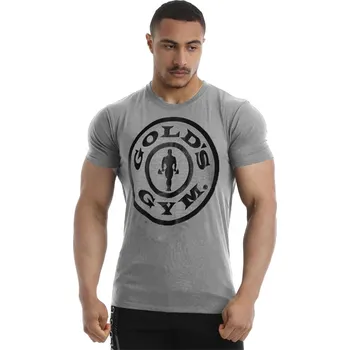pánské tričko GOLDS GYM - LT GREY MARL - M (Golds Gym SS Classic Joe)