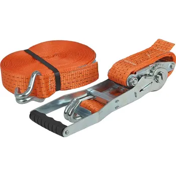 Upínací popruh Pás upínací 5t/10m s hákem a ERGO ráčnou 500/600 DaN