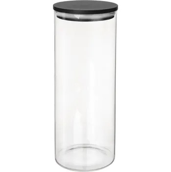 Dóza na potraviny Dóza borosil. sklo/bambus 1,3 l kulatá