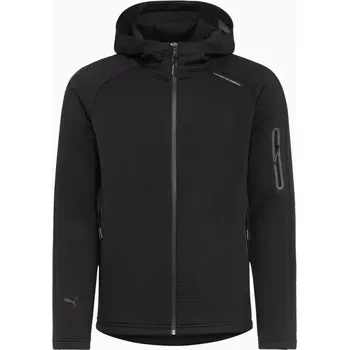 Pánská mikina PORSCHE DESIGN Hooded sweat jacket Bunda Mikina pro volný čas na zip s kapucí černá (Vodoodpudivá tepláková bunda s kapucí v regular fit střihu a s logem Puma)