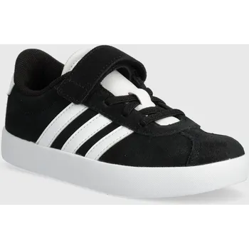 Chlapecké tenisky Dětské semišové sneakers boty adidas VL COURT 3.0 EL C černá barva ID9148 99X, EUR 31.5