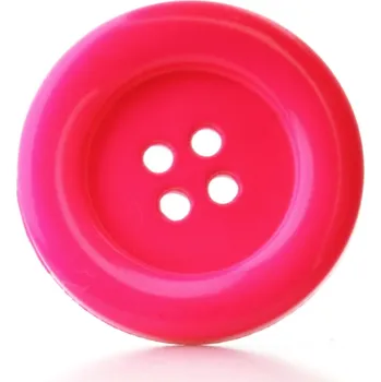 Knoflík Pro Háčkování Knoflík kulatý plast 23 mm fuchsiový