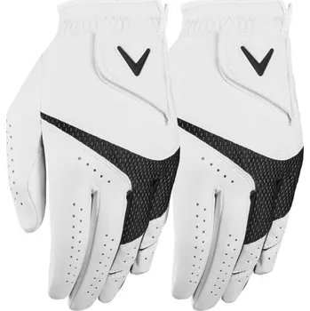 Golf Callaway Weather Spann pánské golfové rukavice, 2ks bílá, pravá (pro leváky), M