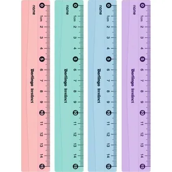 pravítka Pravítko 15cm Berlingo Instinct, plastové, mix