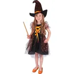 Rappa Dětský kostým čarodějnice s hvězdičkami (L)