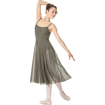 Body Lulli,Šaty na modernu – dlouhé LUB256, khaki L