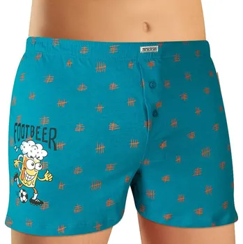 Trenýrky Andrie PS 5812 tyrkysové pánské trenýrky pivo Barva: tyrkysová, Velikost: M