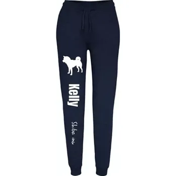 Dámské tepláky s potiskem vašeho psa Námořnická modrá L