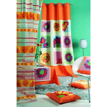 Stoeckel záclona metráž 40121 Gerbera sire 130 cm 040 zlute tony (20,00 m)