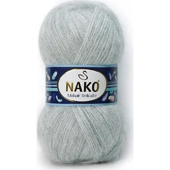 Pletací příze Nako Mohair Delicate 2549 - šedá