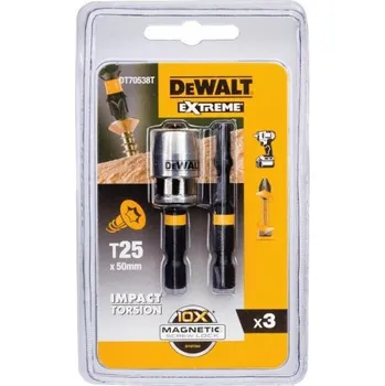 Bit Torsion bity 2xT25 50mm + magnetický držák DeWALT DT70538T