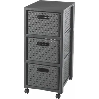 Úložný box Úložný díl se zásuvkami ROTHO, šedá, 37,5×32,5×71,2 cm