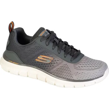 Pánské tenisky Šedé lehké tenisky Skechers Track - Ripkent 232399-OLV Velikost: 42,5