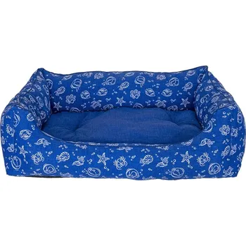 Pelíšek pro psa Pelech KIWI WALKER Kiwi & Friends Sofa Bed modrý (XL) 110x85x26cm