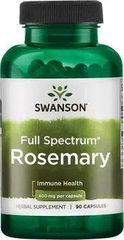 Přírodní produkt Swanson Full Spectrum Rosemary 400 mg 90 cps.