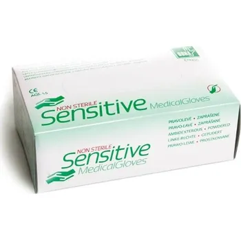 Vyšetřovací rukavice DONA rukavice latexové s pudrem Sensitive, vel. XS (100ks)
