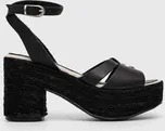 Kožené sandály Pepe Jeans TAFFY černá barva, PLS90602, EUR 40