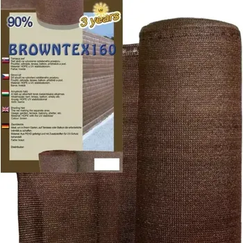 zahradní zástěna Stínící tkanina na plot 1,8x50m TOMPET Browntex (90%) - 20317 (Vysoce kvalitní síť na plot Browntex 1,8x50m)