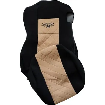 Potah sedadla Autopotahy manšestrové pro MERCEDES MP IV/V, od 2011 do 2021 černo-béžová barva (č. 122)