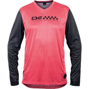 cyklistický dres Dres TSG Waft Jersey dlouhý rukáv Gentle red, M