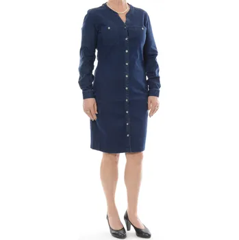 Dámské šaty Timezone Denm Henley Šaty Tmavě Modré M