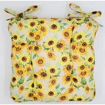 BYTEMA Sedáky na židle SLUNEČNICE 38 x 38 cm