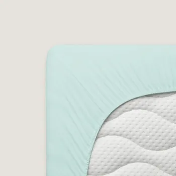 Povlak na dekorativní polštářek Povlak Flexi Pure Jersey 435 Petrol Light Schlafgut na zdravotní polštáře