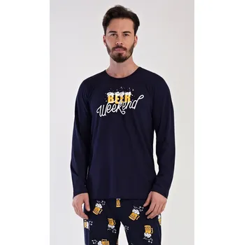 Pánské pyžamo dlouhé Weekend, tmavě modrá S i232_9414_55455957:tmavě modrá S