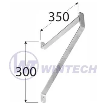Tesařské kování Držák do garáže-univerzální,350x300mm, 1 ks NUAC350230B