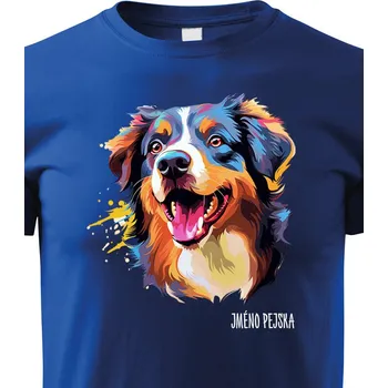 Chlapecké tričko Dětské tričko Australský ovčák, Barva Modrá, Velikost 158 cm/12 roků, Canvas Dětské tričko 2423