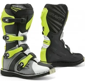 Moto obuv Forma GRAVITY šedo-bílo-fluo žluté 35