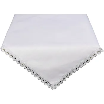 Stolování Ubrus celoroční, Dorka s krajkou, šedý