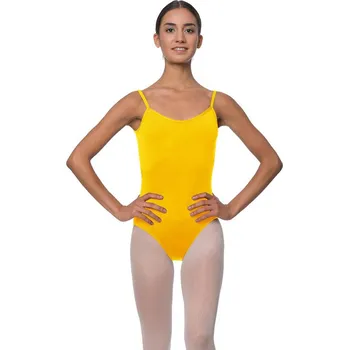 Body Lulli,Camisole Microfiber Dance Leotard LUB217, žlutá XL
