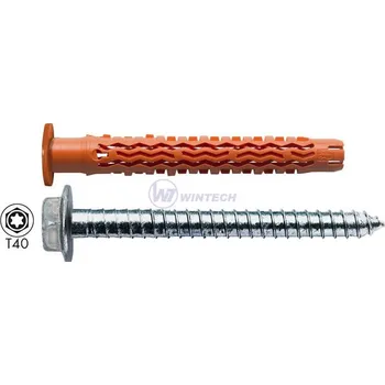 Hmoždinka MUNGO Hm.konstr. s límcem a 6hr.vrutem MQLK-STB, 1 Balení: 50 ks NDBCK1010001O0