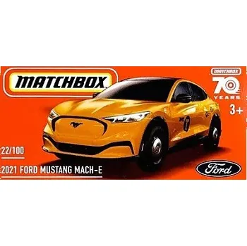 autíčko AUTÍČKO MATCHBOX HLD94 DRIVE YOUR ADVENTURE FORD MUSTANG MACH-E 2021 YELLOW