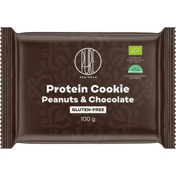 BrainMax Pure Protein Cookie Arašídy & Čokoláda BIO 100 g