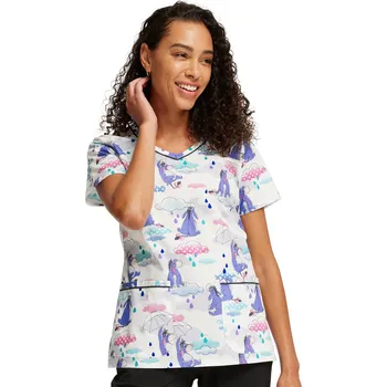 Dámská halenka Tooniforms Zdravotnická bavlněná dámská halena Disney s potiskem oslíka TF633 PHOW Velikost: XS